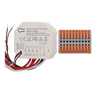 Pwshymi Module de Commutation Intelligent, Télécommande WiFi Fiable à 4 Canaux, Contrôleur de Synchronisation pour Utilisation Intérieure, 90-250V AC
