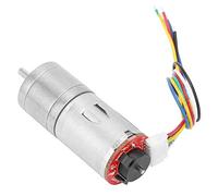 Pwshymi Moteur de Réduction de Puissance élevée de Moteur à Engrenages D'encodeur de Cc 12V pour le Projet de Bricolage de Voiture de Robot RC 1 unité (RPM 60)