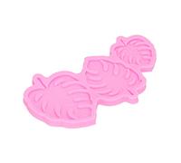 Pwshymi Moule à Feuilles en Silicone de Qualité Alimentaire, Moule de Cuisson pour Mini Gâteaux et Pâtisseries Lors de Mariages, Fêtes, Baby Showers, Facile à Nettoyer et Durable, Rose, 1 Paquet
