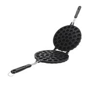 Pwshymi Moule de Cuisson de Gaufres, Plaque de Presse Polyvalente en Forme de Pétale pour la Cuisine Domestique, Cuisson Professionnelle en Alliage D'aluminium 1 unité