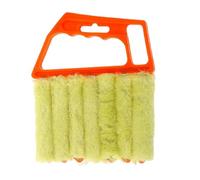 Pwshymi Nettoyeur de Stores Efficace, Brosse de Nettoyage de Climatiseur de Fenêtre, Outil de Nettoyage Domestique pour écran de Fenêtre Orange, 6,3x5,3 Pouces