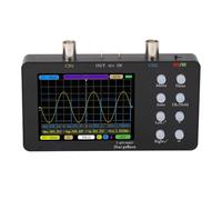Pwshymi Oscilloscope Numérique Taux d'échantillonnage 50M, 2 Canaux | Conception compacte, écran LCD clair, profondeur de stockage 20K, analyse avancée de la forme d\'onde