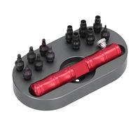 Pwshymi Outil de Retrait de Tube de Couronne de Montre, Poignée en | Construction en acier 45 #, 7 buses à visser, adaptées au démontage, à la réparation des outils, opération pratique