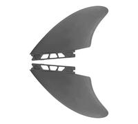 Pwshymi Paire D'ailerons de Surf - Aileron de Planche de Surf Gonflable en PVC Durable pour la stabilité et Le Contrôle - Idéal pour Les Niveaux - Noir - 2 Unités
