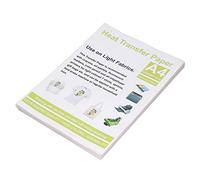 Pwshymi Papier de Transfert Thermique pour Tissus Légers, 100 Pièces, Imprimable sur Fer, Transfert de qualité A4 pour Projets de Bricolage avec Imprimantes à Jet D'encre