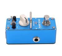 Pwshymi Pédale Delay Effet Pure Echo Pédale Numérique Multifonctionnelle pour Guitare Électrique Design Métal Bleu 1 Unité