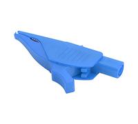 Pwshymi Pince électrique Isolée de sécurité 32A/1000V, Pince de Test de Puissance pour Batterie de Voiture, Matériau en Laiton, Queue de 4mm, 1 Pièce (Bleue)