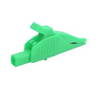 Pwshymi Pince électrique Isolée de sécurité 32A/1000V, Pince de Test de Puissance pour Batterie de Voiture, Matériau en Laiton, Queue de 4mm, 1 Pièce (Verte)