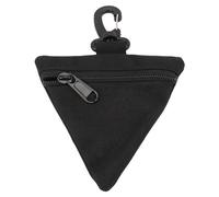 Pwshymi Porte-Monnaie Triangle, Pochette de Rangement Légère en Nylon Noir Portable pour Les Activités de Plein Air