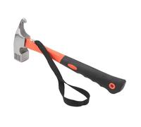 Pwshymi Pwshymi à Clouer Multifonctionnel Durable avec Griffe à Bec D' pour le Camping, Fer, Caoutchouc ABS pour Camping en Plein Air, Randonnée (Bleu) (Orange)