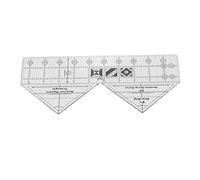 Pwshymi Règle de Couture à 90 Degrés, Règle Triangulaire en Acrylique Durable pour la Conception de Vêtements et la Fabrication de Motifs, 10 Pouces