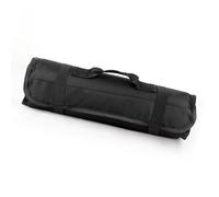 Pwshymi Sac à Outils de Chef, Sac en Rouleau, Organisateur de Rangement de Fourchettes Durable pour Les Voyages Culinaires, Tissu Oxford, Cuisine, Camping (Noire)