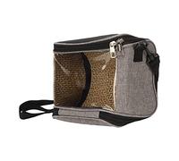 Pwshymi Sac de Transport d'oiseaux, Cage de Voyage Légère et Transparente pour Petits Oiseaux, Calopsittes, Perruches, 25x18x14,5 Cm (Grise)