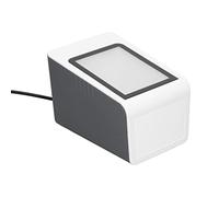 Pwshymi Scanner de Codes-Barres de Bureau, Identification Rapide, Lecteur de Codes QR Filaire USB Blanc pour Les Paiements de Détail, 1 unité
