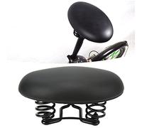 Pwshymi Selle de Vélo sans Nez, Siège Confortable pour Vélo sans Nez, Double Couche Absorbant Les Chocs, Coussin de Siège en Cuir PVC pour Vélos Pliants de Route et de Montagne
