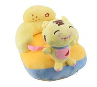 Pwshymi Siège de Soutien pour bébé, canapé en Peluche Douce, Confortable, en Forme D'animal Mignon pour Apprendre à S'asseoir, Support Réglable pour les Nourrissons 17,7x19,7x17,7 Pouces (Tigre)