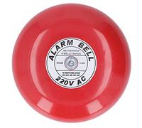 Pwshymi Sonnette D'alarme Incendie 220 V, Conception Ronde en Métal Durable avec Son Clair de 95 DB pour Une Utilisation à la Maison et à L'hôtel, Matériau en Aluminium 6 Pouces, Antirouille