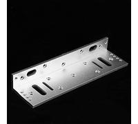 Pwshymi Support de Montage en L pour Porte en Alliage D'aluminium pour Serrure Magnétique électrique de 500 Kg, Support Réglable pour Portes en Bois, sécurité, Anticorrosion, D'ouverture vers