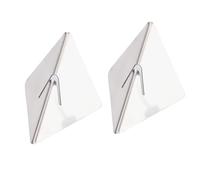 Pwshymi Support de Numéro de Table en Acier Inoxydable, Support de Carte de Place Stable, Support à Clips pour Photos, pour café, Bar, Banquet, 2 Pièces