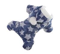 Pwshymi Sweat à Capuche en Polaire pour Chien, Design en Polaire Corail (L) | Imprimé étoiles élégant, tissu en polyester doux, facile à porter et à nettoyer