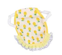 Pwshymi Tablier de Selle de Poule Double Couche en Coton pour Protection des Plumes de Poulet, Design Doux et Confortable, adapté à Toutes Les Tailles, 1 unité (Ananas Jaune)