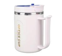 Pwshymi Tasse à café Isolée en Acier Inoxydable de 500ml avec Couvercle, Gobelet Thermique étanche à Double Couche Sous Vide pour Boissons Chaudes et Froides (Bleue)