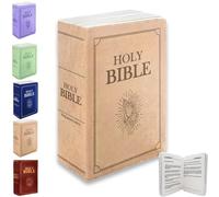 Pwzoax Bible Pillow Book Plush That Opens, Plush Holy Bible Pillow, Holy Bible Plush Pillow Book, Book Shape Bible Verse Pillow, Home Book Shape Pillow (Khaki,13 * 8.9in)