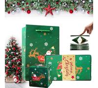 Pwzoax Surprise Gift Box Explosion for Money, Surprise Box Gift Box for Money, Money Gift Boxes for Cash, Money Gift Boxes for Cash Pop Up, for Christmas Birthday (Green A,10 Boxes)