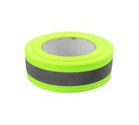 PXAMORTEL bande réfléchissante pour vêtements, Ruban réfléchissant en tissu multicolore 20 mm x 10 mm à coudre, 10 mètres(Green)