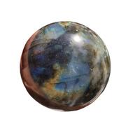 PXAMORTEL Boule de Cristal Sphère de Cristal 1 pièces Pierres Naturelles et minéraux sphère Cristaux de Quartz Pierres précieuses Boule Bonne Chance décoration Moderne décor à la Maison(70 80mm)