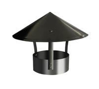 PXAMORTEL Chapeau de cheminée Chapeau de cheminée Capuchon de cheminée en Fer galvanisé, Capot d'aération, Capot de cheminée Tout Usage, Outil Pratique(D13cm*30cm/5.12in*11.81in)