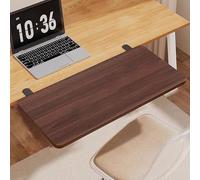 PXAMORTEL Plateau d'extension de Bureau, Rallonge de Bureau Pliable et sans Perforation, à Pince, Disponible en Plusieurs Tailles et en Plusieurs Couleurs.(Walnut,L 70*W 20cm)