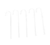 PXAMORTEL Raccords pour Tubes Transparents en Acrylique, Lot de 5 Tubes coudés épais en Acrylique Transparent, for raccords Rapides d'aquarium(0.7x15cm)