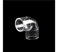 PXAMORTEL Raccords pour Tubes Transparents en Acrylique, Raccord de Tuyau en L à 90 degrés, connecteur de Tuyau en Acrylique Transparent épais(Black,20mm)