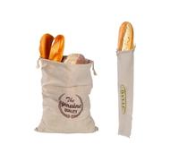 PXAMORTEL Sac à Pain réutilisable en Lin Sac à Pain en Lin, Paquet de 2, Cire d'abeille, levain, Doublure Amovible Lavable, Multicolore(2pcswithout Beeswax)