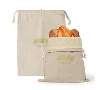 PXAMORTEL Sac à Pain réutilisable en Lin Sac à Pain en Lin, Paquet de 2, Cire d'abeille, levain, Doublure Amovible Lavable, Multicolore(2pcsgreen Beeswax)