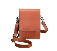 PXAMORTEL Sac de Coiffure 1 pièce en Cuir PU for Ciseaux à Cheveux, Sac à Pinces, étui for Ciseaux de Coiffure, étui avec Ceinture, Sac de barbier(Brown)