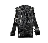 PXAMORTEL Sac de Coiffure for Salon de Coiffure, étui for Coiffeur, étui for Ciseaux de Coiffeur, Sac for Coiffeur, styliste, barbier(Alligator Black)