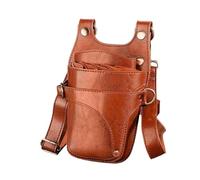 PXAMORTEL Sac de Coiffure for Salon de Coiffure, étui for Coiffeur, étui for Ciseaux de Coiffeur, Sac for Coiffeur, styliste, barbier(Brown)