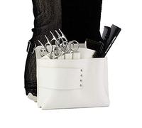 PXAMORTEL Sac de Coiffure Grand Sac Banane Ciseaux à Cheveux Peigne Sac à Outils de Coiffeur Sac à épingles à Cheveux Sac à Bouteilles Outils de Salon de Coiffure Sac de Coiffeur(White)