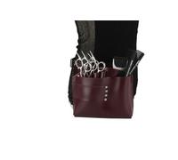 PXAMORTEL Sac de Coiffure Grand Sac Banane Ciseaux à Cheveux Peigne Sac à Outils de Coiffeur Sac à épingles à Cheveux Sac à Bouteilles Outils de Salon de Coiffure Sac de Coiffeur(Burgundy)