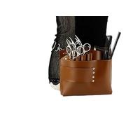 PXAMORTEL Sac de Coiffure Grand Sac Banane Ciseaux à Cheveux Peigne Sac à Outils de Coiffeur Sac à épingles à Cheveux Sac à Bouteilles Outils de Salon de Coiffure Sac de Coiffeur(Brown)
