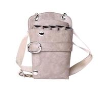 PXAMORTEL Sac de Coiffure, Sac à Ciseaux à Cheveux, Pinces, Peigne, étui de Coiffure, étui à Ciseaux à Cheveux, Pochette de Support, Sac de Taille de Salon, Sac en Cuir PU, Sac de barbier(E)