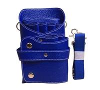 PXAMORTEL Sac de Coiffure, Sac à Ciseaux à Cheveux, Pinces, Peigne, étui de Coiffure, étui à Ciseaux à Cheveux, Pochette de Support, Sac de Taille de Salon, Sac en Cuir PU, Sac de barbier(Blue)