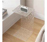PXAMORTEL Table d'appoint en Acrylique, Table Basse, Acrylique Transparent 30 x 30 x (55-65) cm 12 mm(30x30x65cm)