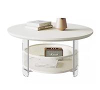 PXAMORTEL Table d'appoint en Acrylique, Table Basse, Ensemble de 2 Tables Basses gigognes en Acrylique Transparent, Plusieurs Tailles(XL)