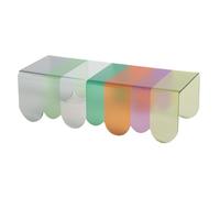PXAMORTEL Table d'appoint en Acrylique, Table Basse, Table Basse en Acrylique irisée, 90 x 37 x 28 cm, Aucun Assemblage requis.