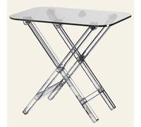 PXAMORTEL Table d'appoint en Acrylique, Table Basse, Table Basse Pliante en Acrylique, Table d'appoint Multicolore, sans Assemblage(Clear)