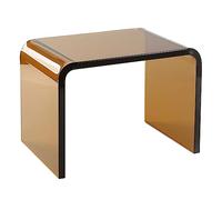 PXAMORTEL Table d'appoint en Acrylique, Table Basse, Table d'appoint en Acrylique en Forme de U avec Bords arrondis, Plusieurs Tailles, Multicolore(Tan,30.5x19.5x22cm(12x8x9))