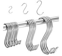 PXBSNB 20 PCS Crochets En S, Acier Inoxydable Crochet S, Crochet Cuisine Ustensiles Multifonctionnel, Crochets en Forme de S pour Suspendre Tasses, Vêtements, Pots et des Bols (7/9/12cm)